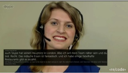 Literal translation of the German subtitles: “also Skype has its headquarters in London. So I want to be closer my team and you are. Right. Indian food is fantastic. I have some fantastic restaurants there is told”